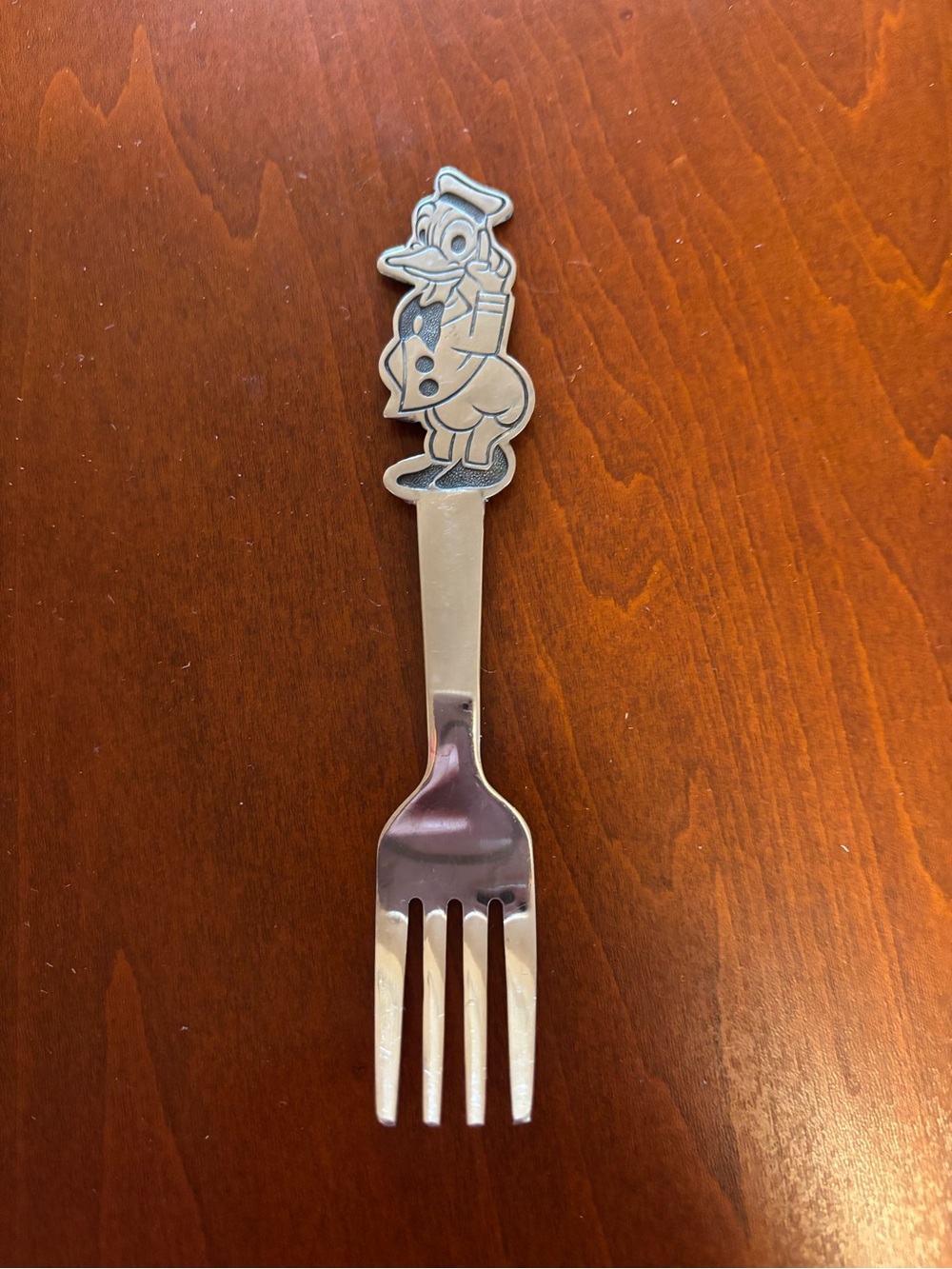 Walt Disney by Bonny Stainless Steel Child’s Fork Donald Duck